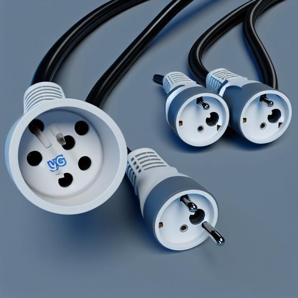 EU Schuko Plug to 3X C19 Female Socket Power Cord 16A