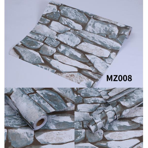 3D Brick PVC Self Adhesive Wallpaper Rolls for Stone Wall