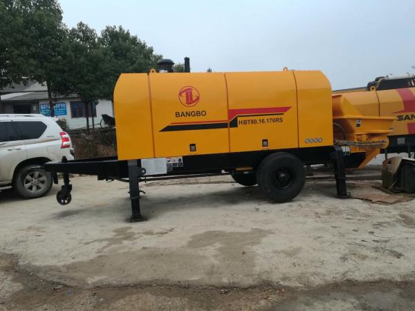 176KW bomba concreta nova de 130 medidores, laranja de derramamento concreta da bomba