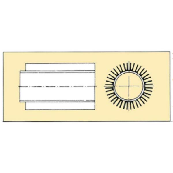 DELLOK Высокотемпературная труба из углеродистой стали с коричневыми оперениями