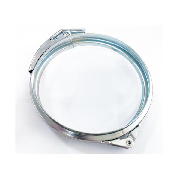 Быстрый выпуск 550mm гальванизировал стальные струбцины изготовленные на заказ для спирального трубопровода