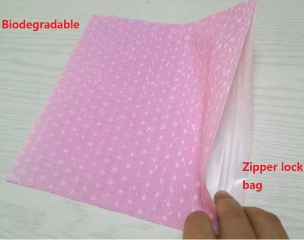 Biodegradable corn starch packing clear k bag custom printed zipper bags plastic k bag, Food Grade LDPE Pla