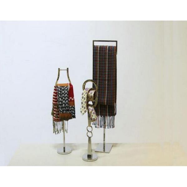 Fashion Steel Shop Display Props , Metal Display Stands Holder For Tie Or Scarf