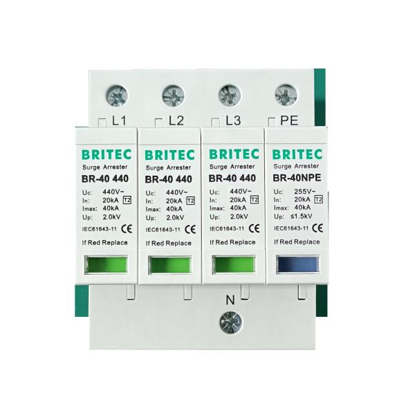 Tipo 2 Dispositivo de protecção contra sobretensões Protector de energia Retentor de relâmpagos Protector contra trovões