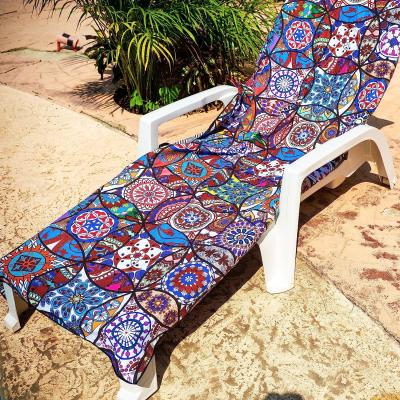 Toalha de praia feito-à-medida 88%Polyester da camurça de Microfiber 12%Polyamide