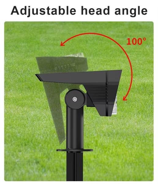 Novos 4pc Set Ip65 Led Solar Powered Lawn Spike Spotlight Lâmpada de jardim Para jardimLandscape