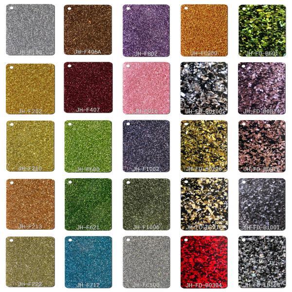 3mm Apple Green Glitter PMMA Acrylic Sheet Panel Home Ceiling Light Wall Hotel Decor