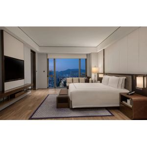 Full Assembled Walnut Timber Modern Hotel Furniture Room Packages For Restaurant