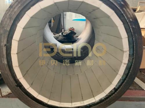 Bending Alumina Ceramic Pipe Ceramic Patch Pipes For Power Plants
