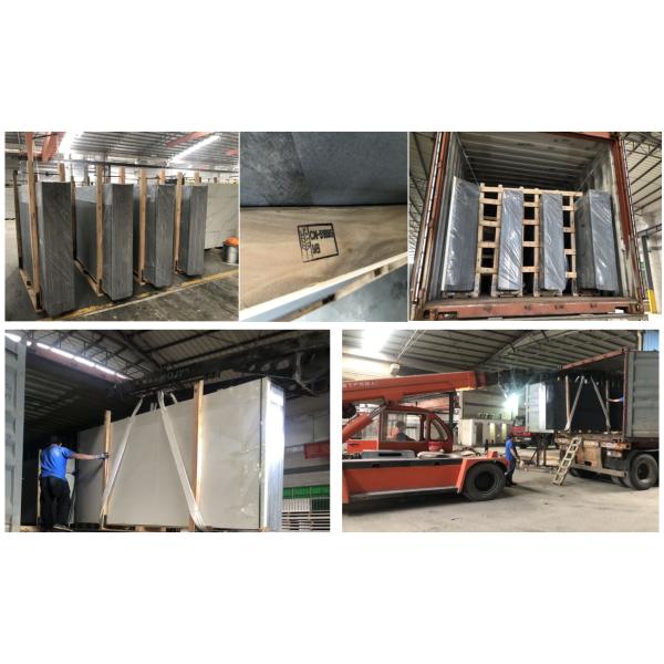 Projetando a cor preta pura 3000*1400*15mm de Worktop da bancada de pedra artificial de quartzo