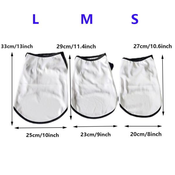 Polyester Blank Dog Shirts For Sublimation Custom Dog Clothes