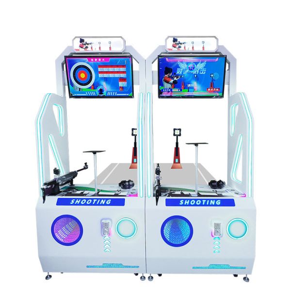 High Accuracy Electronic Shooting Target with Olympic Scoring Algorithm, 10 Shot Round Mode and Ergonomic Height Adjustable Gun Stand