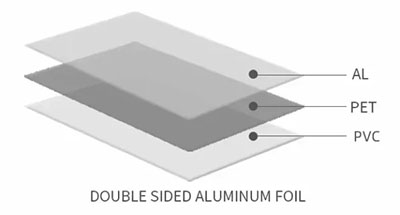 AL/PET/PVC Single Sided Aluminum Polyester Laminating Cable Sheilding Material