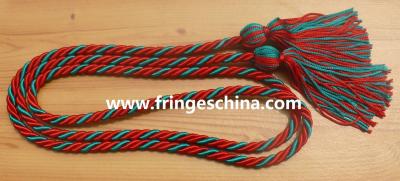Delicate fluorescent multicolored fringe tassel trimming for graduation cap decoration