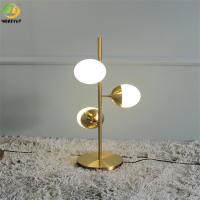Lampe De Chevet Led E27 110 Volts Métal Doré Et Verre Luxe