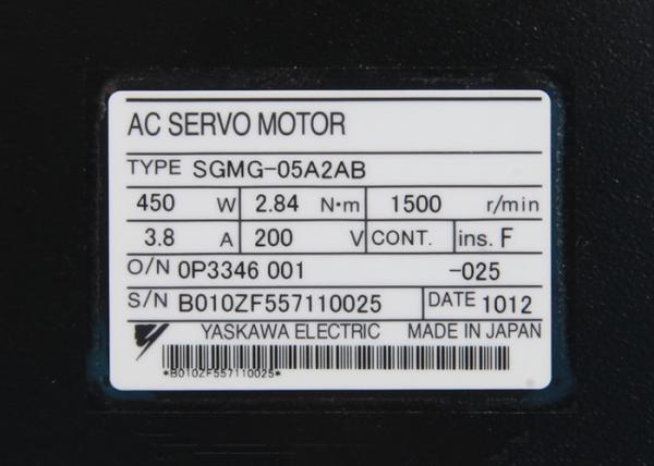 Yaskawa SGMG-05A2AB Servo Motor 1500 RPM Brand New Original Box