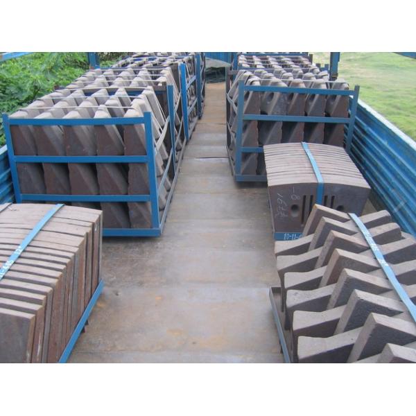 Cement Mill Wear Resistance Cast Iron Liner Plates For Conch Cement Group Diameter3.8M