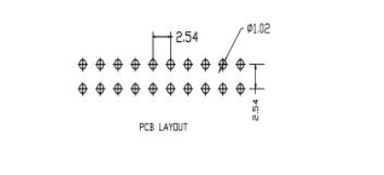 Single Row Male Pin Header Connector 6 Pin Black Plastic Body