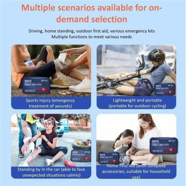 Home Backpack Safety Kits Plastic First Aid Kit with Shelf Life 3 Years Stock Yes