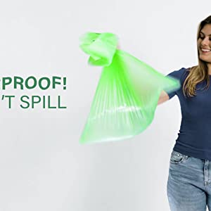 OEM/ODM accepted printed compostable die cut plastic trash bags, EN13432 BPI OK Home ASTM D6400 certified cheap price