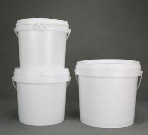 化学用バケツ (PP/HDPE 白い蓋付き) IML 熱伝送スクリーン印刷