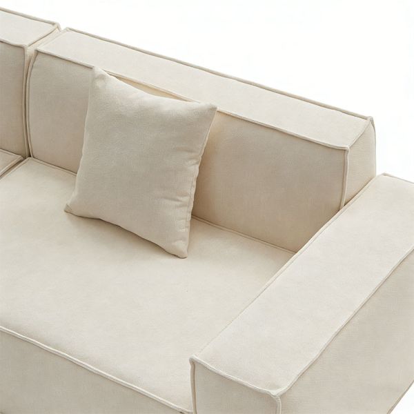 Modular Fabric High Density Sponge Compression Living Room Sofas Set Furniture Sectional Vacuum-Packed Cucstomized Couch