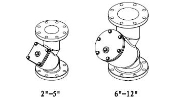 Ductile Iron GGG50 Flanged Y Type Strainer Flanged Pn16, Dn80, SS304 Screen DI Body For Waste Water