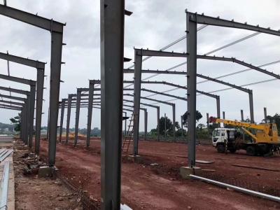 Long Lifespan Fireproof Steel Warehouse Construction With Auto Roller Shutter Door