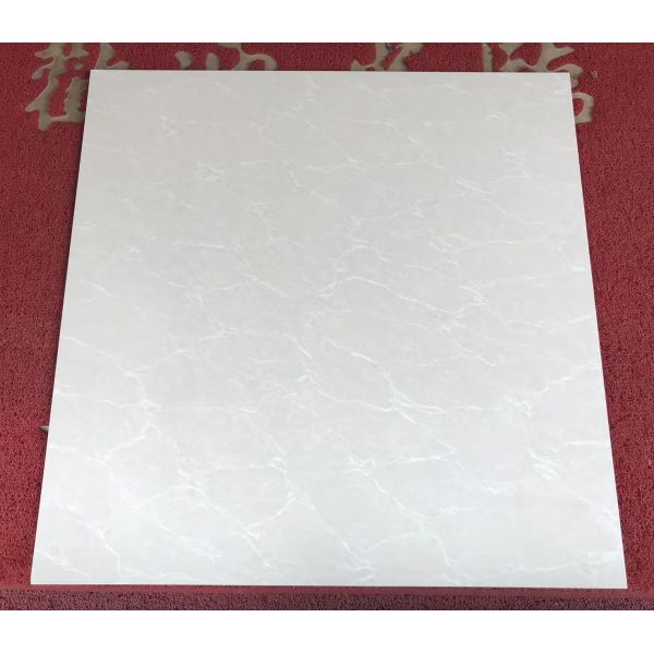 Grayish-white Polishing Unglazed Porcelain Tiles 800x800mm White New Aristocracy