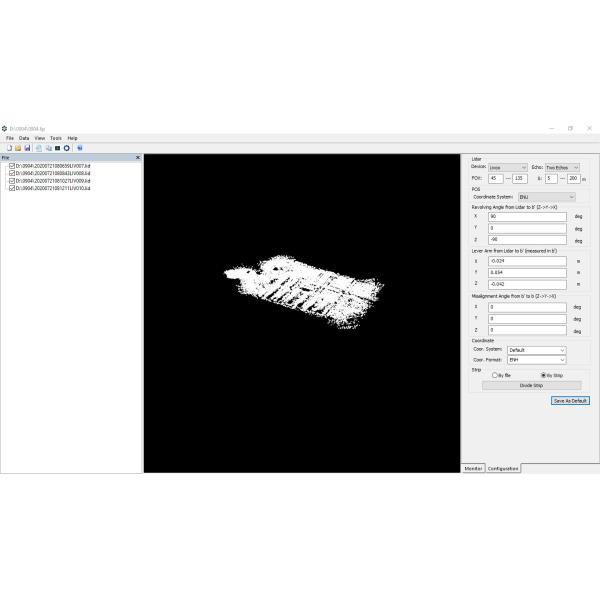 PointCloudcreater 2.0.46 - Инструмент обработки трехмерной точки с раскрашенной 3D -точками.