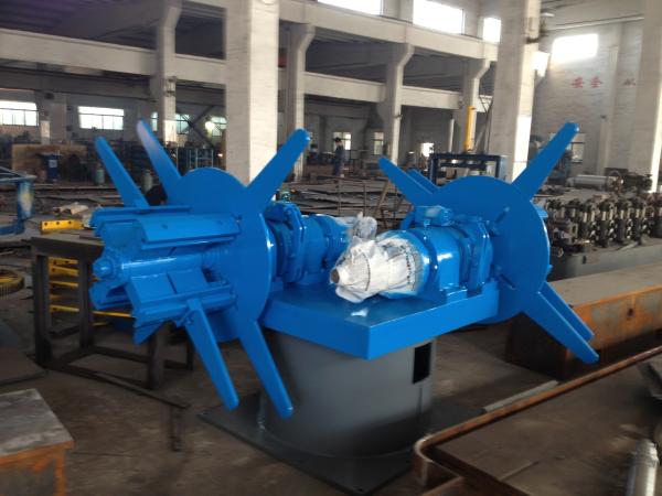 Double Head PLC Automatic Decoiler Machine 10mm Hydraulic Uncoiler
