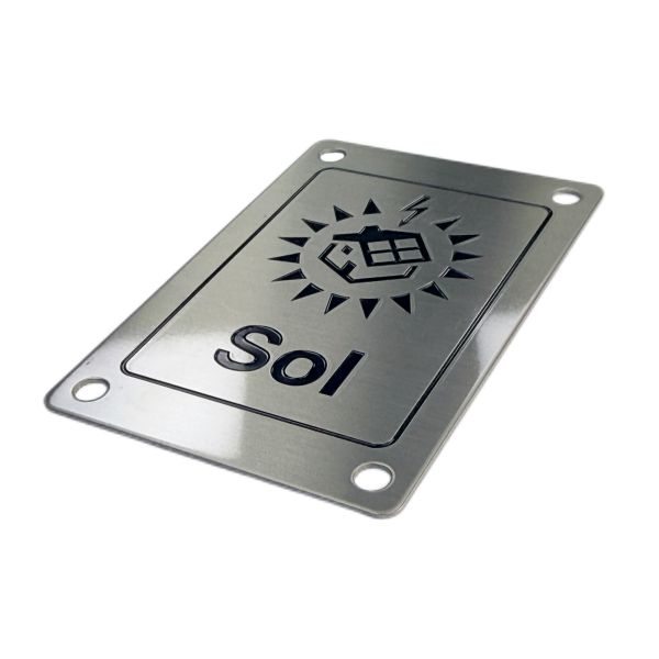 Corrosion Resistant Custom Logo Name Plates Waterproof Laser Engraved Name Plates