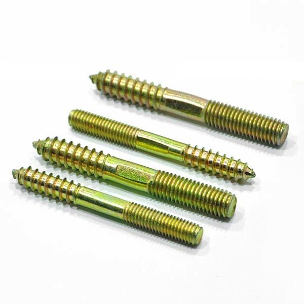 M4 M5 M6 rosqueou o passador da madeira de metal do parafuso do gancho parafusa a linha dobro de aço inoxidável de grande resistência Stu da extremidade