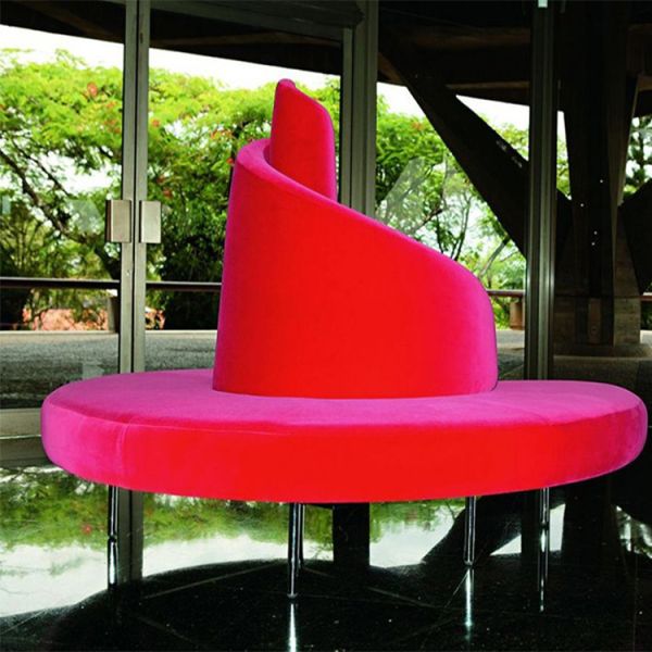 Modern Artistic Design Velvet Public Area Sofa for Home Hotel Lobby and Mall