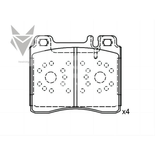 Les pneus de freinage automatique MERCEDES BENZ Classe S w140 Classe S Coupé OE 0024201220