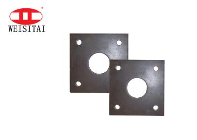 Placa de base de aço do andaime do quadrado 120*120*8 resistente