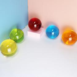 Factory wholesale Customized resin decoration clear acrylic balls colored decorative ball  transparent acrylic toy balls