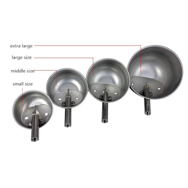 Round / Oval Pig Drinking Bowl 304 Stainless Steel Corrosion Resistance