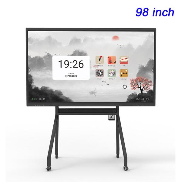 Education Smart Interactive Flat Panel 3840×2160 98 Inch Interactive Panel