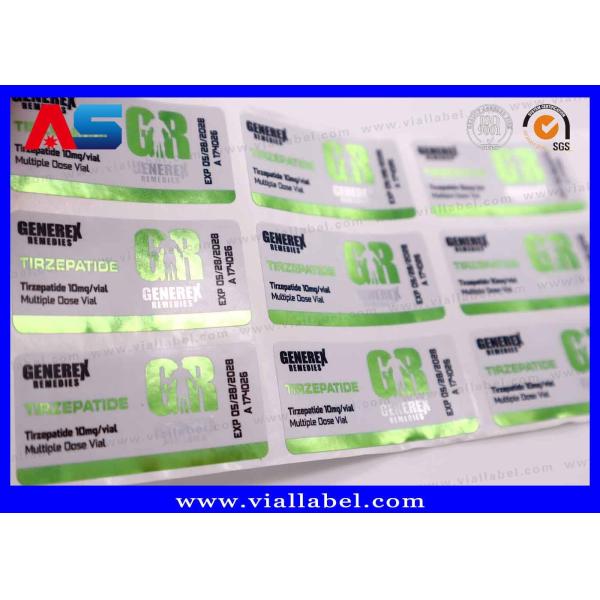 Sema 2mg / 5mg Package Sticker Small Bottle Labels with Eco Friendly Features and Waterproof Design