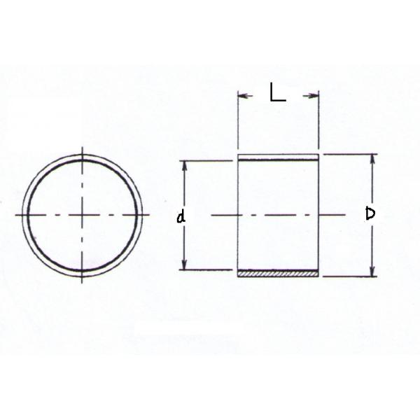 Небольшая латунная основанная медь паза масла втулок КуАл10Фе5Ни5 прямая