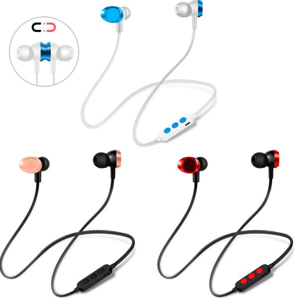 70mAh Wireless Stereo Bluetooth Earphones Magnetic Anti Fall Off Noise Cancelling Headset