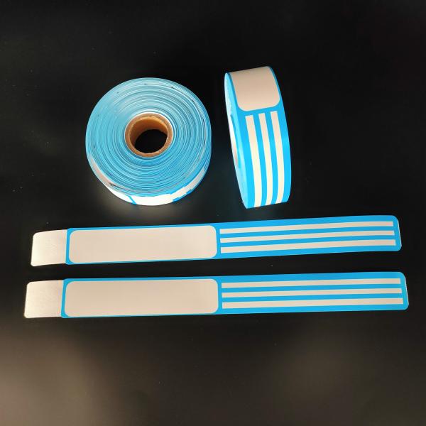ALL Target End User Printable Thermal QR Code Wristbands with Self Adhesive in Blue