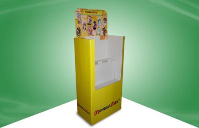 Unidades de exposição personalizadas amarelo do cartão do armazenamento da loja para o quadro