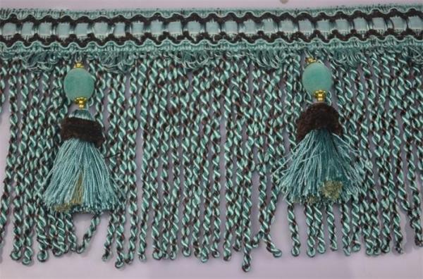 Handmade wholesale rayon twisted tassels fringes trimmings for home curtain decoration