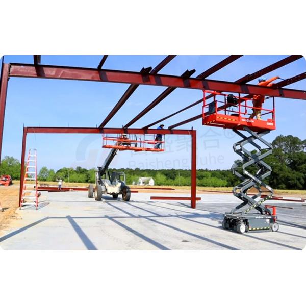 Класс Q345 Q235 Легкая стальная конструкция основного каркаса Металлическая сборка складского здания