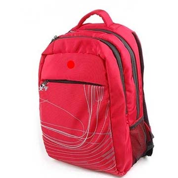 Women's Red Nylon fashion Laptop Backpacks / cases with outdoor designer for portable use
