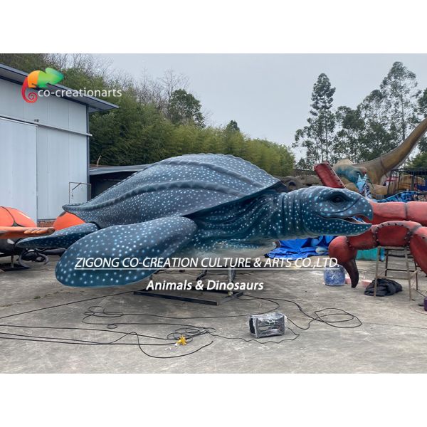 Animatronic Animal Model Giant Animal Animatronic Sea Turtle Model For Theme Park Attraction