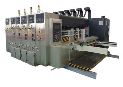 máquina de impressão de Flexo da cor 130pcs/min 3 para planta ondulada da cartonagem