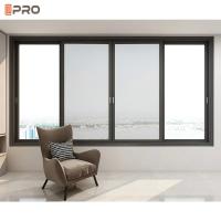 Painel deslizante de alumínio pequeno Windows de vidro de In House Sound do modelo de Brown 6063 T5 Windows